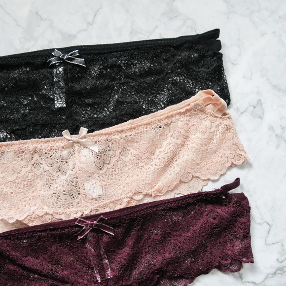 Lace Thong 3-Pack Set from French Affair - Picture 4 of 8